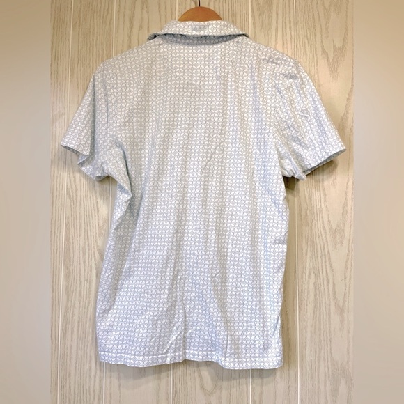 Ted Baker London Light Blue Print Men's Polo Size 3 or 38” EUC - Picture 4 of 4